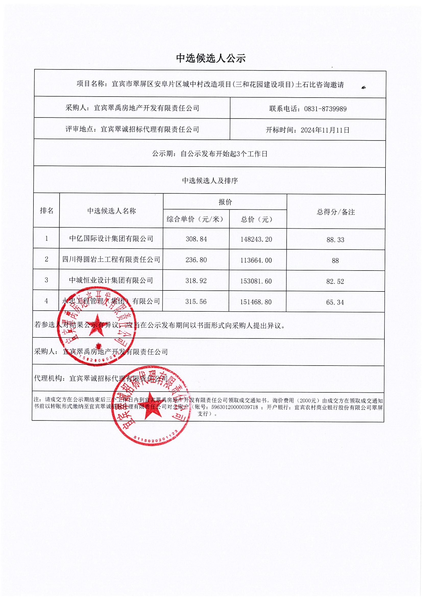宜賓市翠屏區(qū)安阜片區(qū)城中村改造項目(三和花園建設(shè)項目)土石比咨詢邀請中選候選人公示(1)_00.jpg